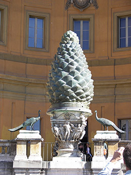 Dennenappel in Rome